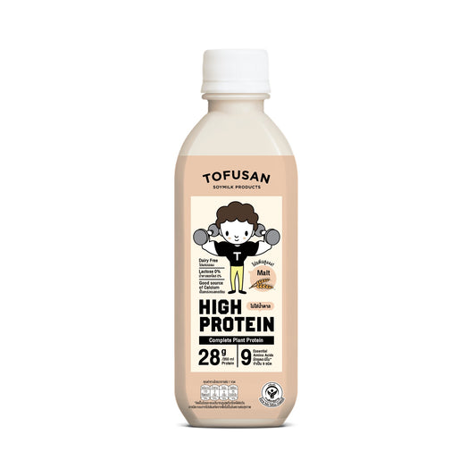 โทฟุซังสูตรโปรตีนสูงน้ำตาล0เปอร์เซ็นต์รสมอลต์ 350ml