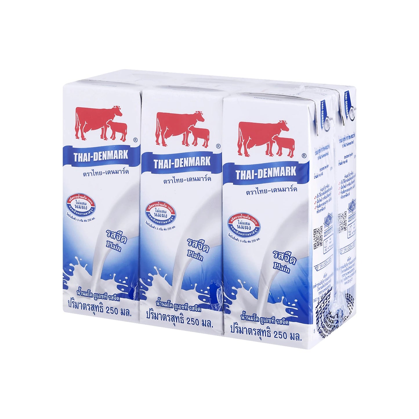 ไทยเดนมาร์คนมยูเอชทีรสจืด 250ml x6