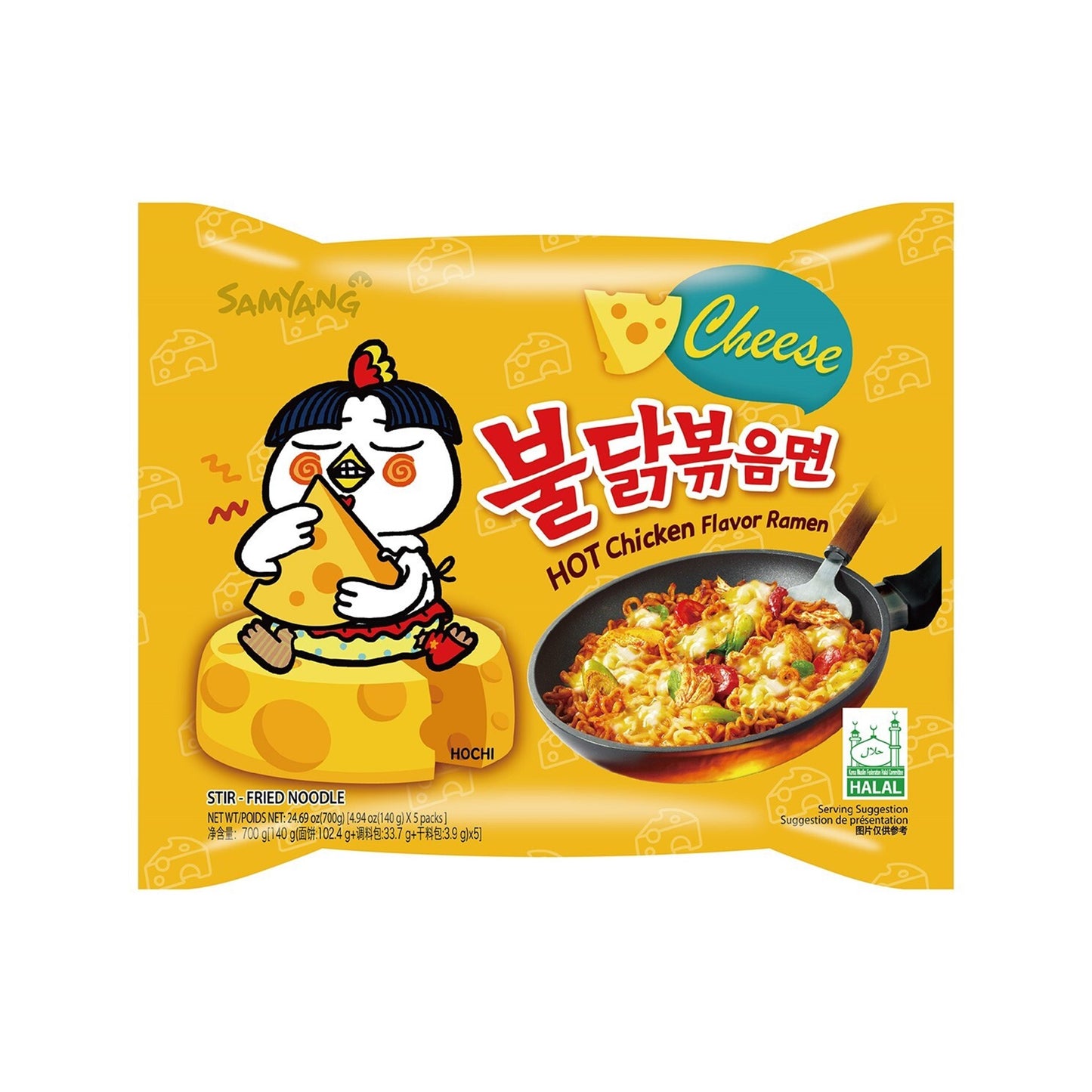 ซัมยัง ฮ็อตชิคเค่น ชีส เฟลเวอร์ 140g