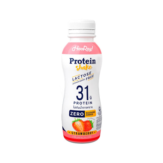 ฮูเร่นมโปรตีนสูงแลคโตสฟรีกลิ่นสตรอเบอร์รี 340ml